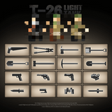 Afobrick QUANGUAN 100292 T-26 Light Tank, view 6