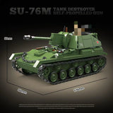 Afobrick QUANGUAN 100296 SU-76m Tank Destroyer Self-propelled Gun, view 2