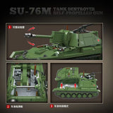 Afobrick QUANGUAN 100296 SU-76m Tank Destroyer Self-propelled Gun, view 3