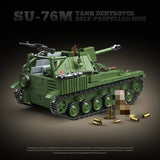 Afobrick QUANGUAN 100296 SU-76m Tank Destroyer Self-propelled Gun, view 6