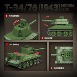 Afobrick QUANGUAN 100297 T34/76 1943 Medium Tank, view 3