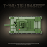 Afobrick QUANGUAN 100297 T34/76 1943 Medium Tank, view 5