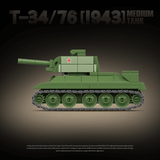 Afobrick QUANGUAN 100297 T34/76 1943 Medium Tank, view 6
