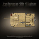 Afobrick QUANGUAN 100312 Jagdpanzer 38(T) Hetzer Tank Destroyer, view 4