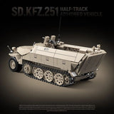 Afobrick Quanguan 100319 Sd.Kfz.251 Half-Track Armored Vehicle, view 3