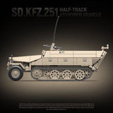 Afobrick Quanguan 100319 Sd.Kfz.251 Half-Track Armored Vehicle, view 4