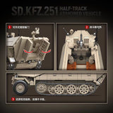 Afobrick Quanguan 100319 Sd.Kfz.251 Half-Track Armored Vehicle, view 5