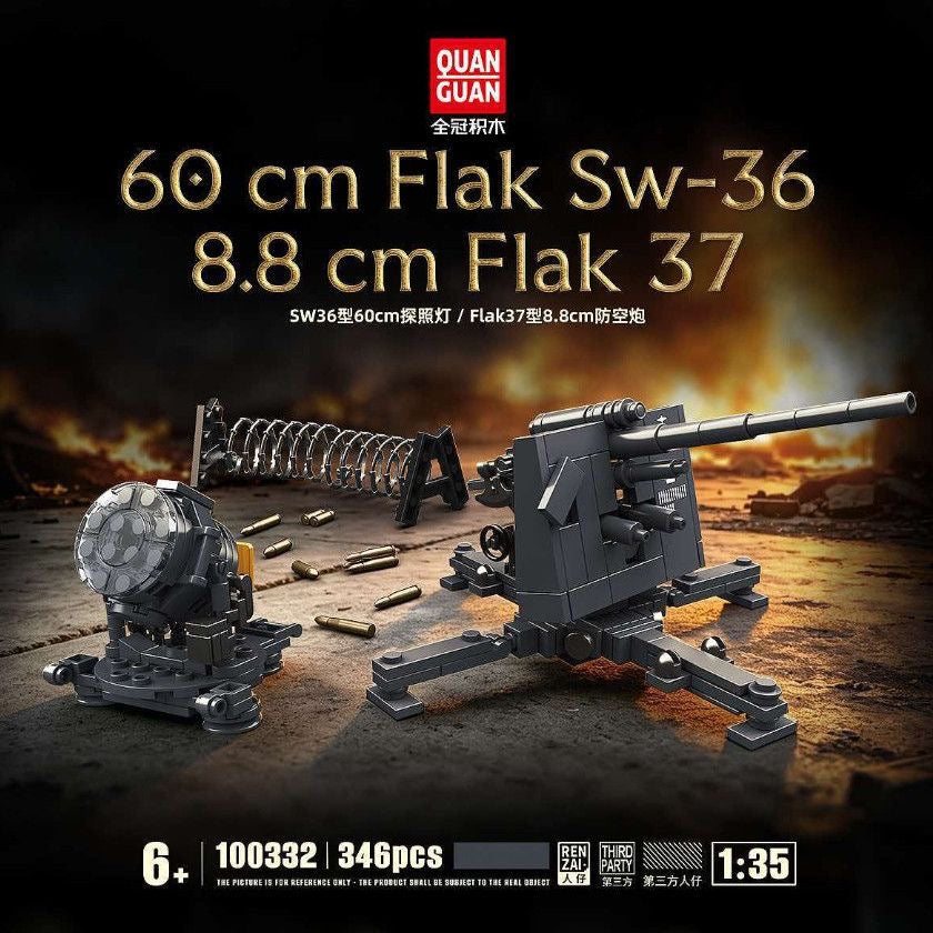 Afobrick QUANGUAN 100332 60 cm Flak Sk-36/8.8 cm Falk 37