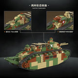 Afobrick QUANGUAN 100334 CHAR 2C FRENCH SUPER HEAVY TANK, view 3