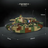 Afobrick QUANGUAN 100334 CHAR 2C FRENCH SUPER HEAVY TANK, view 4