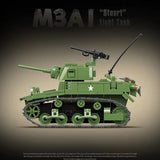 Afobrick QUANGUAN Military 100103 Stuart light tank, view 4
