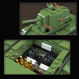 Afobrick QUANGUAN Military 100239 KV-2 Heavy Tank, view 4