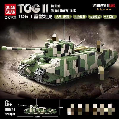 Afobrick QUANGUAN Military 100241 TOG II British Super Heavy Tank