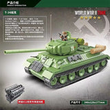 Afobrick QUANGUAN Military WW2 100063 T34 Medium Tank, view 3