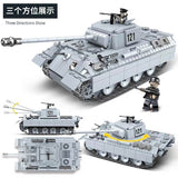 Afobrick QUANGUAN Military WW2 100064 Panther Tank 121, view 3