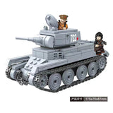 Afobrick QUANGUAN Military WW2 100084 BT-7 Tank, view 3