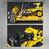 Afobrick REOBRIX 22001 Mechanical Caterpillar D11 Bulldozer RC 1988pcs, view 3