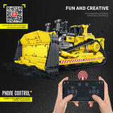 Afobrick REOBRIX 22001 Mechanical Caterpillar D11 Bulldozer RC 1988pcs, view 6