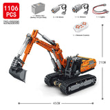 Afobrick REOBRIX 22003 Mechanical Excavator RC 1106pcs, view 2