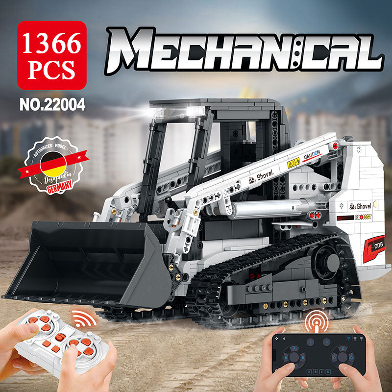 Afobrick REOBRIX 22004 Bobcat Skid Steer Loader RC 1366pcs