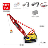 Afobrick REOBRIX 22006 Crawler Crane RC 1322pcs, view 3