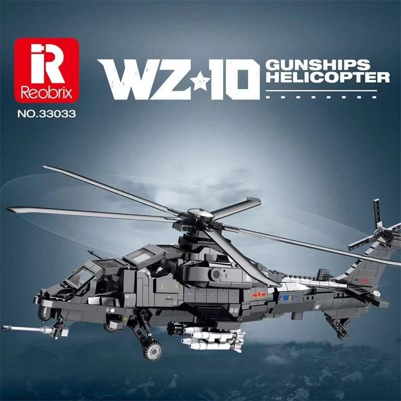 Afobrick Reobrix 33033 Z-10 Medium Attack Helicopter