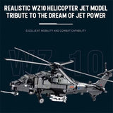 Afobrick Reobrix 33033 Z-10 Medium Attack Helicopter, view 3