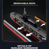 Afobrick Reobrix 33049 Los Angeles Class Submarine, view 4