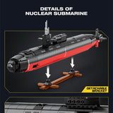 Afobrick Reobrix 33049 Los Angeles Class Submarine, view 5