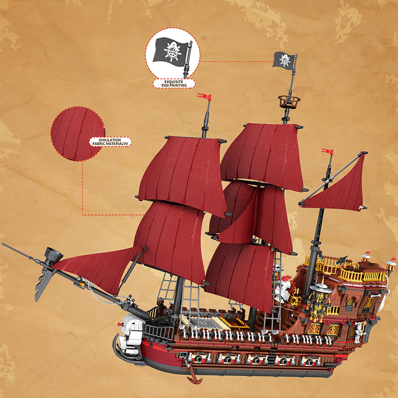 Afobrick REOBRIX 66010 Pirate Revenge-Model Ship 3066pcs