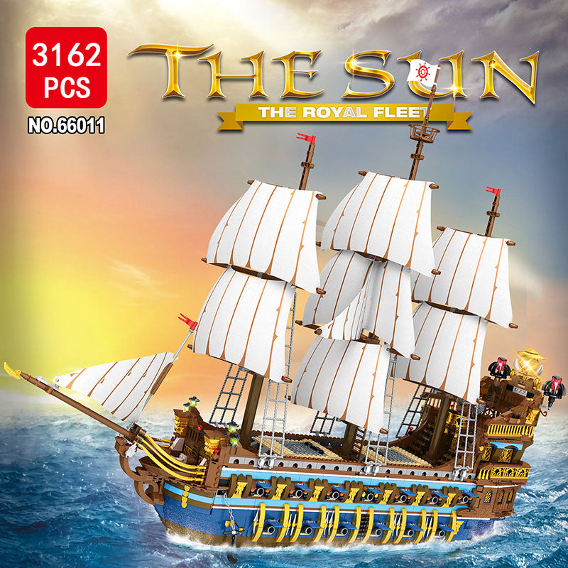 Afobrick REOBRIX 66011 The Royal Fleet The Sun 3162pcs