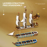 Afobrick REOBRIX 66011 The Royal Fleet The Sun 3162pcs, view 6