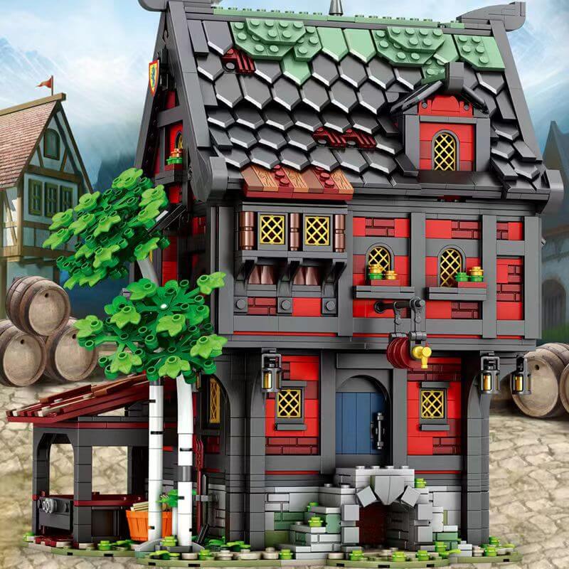 Afobrick Reobrix 66017 Medieval Tavern THE CRUSADER'S INN