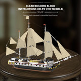 Afobrick Reobrix 66048 Endeavour Sailing Ship, view 3