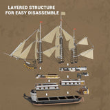Afobrick Reobrix 66048 Endeavour Sailing Ship, view 4