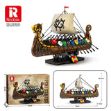 Afobrick Reobrix 66101 Viking warship, view 2