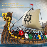 Afobrick Reobrix 66101 Viking warship, view 3