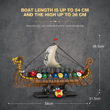 Afobrick Reobrix 66101 Viking warship, view 5