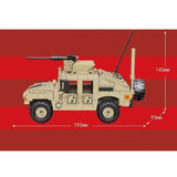 Afobrick SEMBO 207121 Hummer M1114 light armored vehicle, view 2