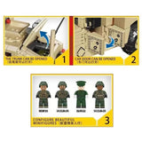 Afobrick SEMBO 207121 Hummer M1114 light armored vehicle, view 3