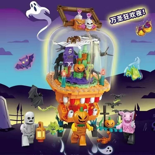 Afobrick SEMBO 605021 Tricky Magic Night: Halloween Lantern