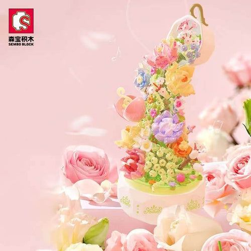 Afobrick Sembo 611050 Music Box Flower