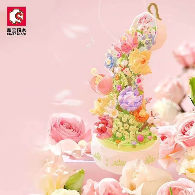Afobrick Sembo 611050 Music Box Flower
