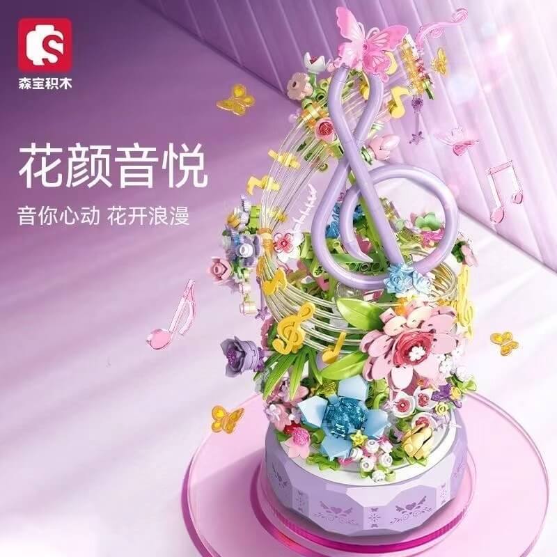 Afobrick Sembo 611096 Flowers Music Box