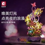 Afobrick Sembo 611096 Flowers Music Box, view 2