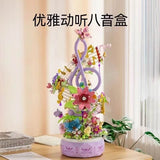Afobrick Sembo 611096 Flowers Music Box, view 4