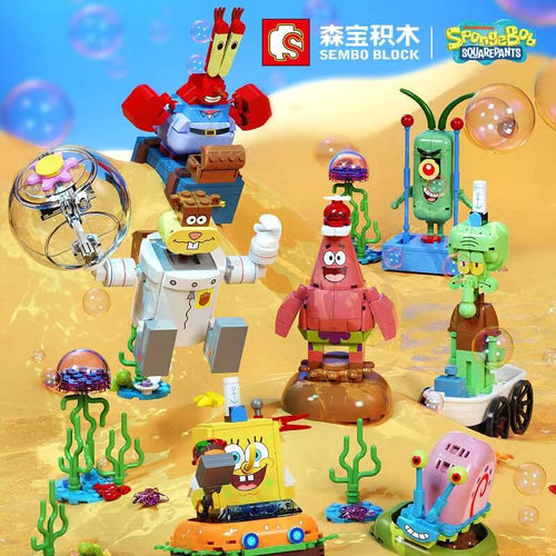 Afobrick SEMBO 612211 SpongeBob Family