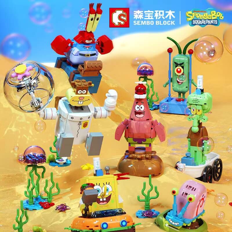 Afobrick SEMBO 612211 SpongeBob Family