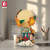 Afobrick Sembo 613014 kiosk moonlight shadow, view 4