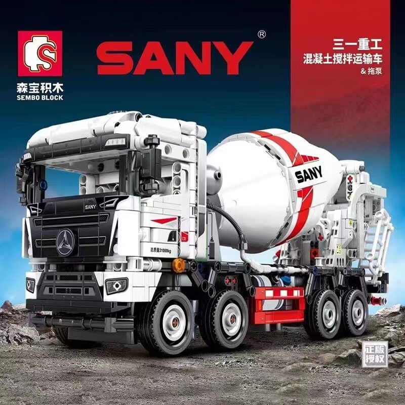 Afobrick Sembo 712037 SANY Concrete Mixer Truck and Trailer Pump